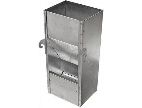 Comedouro para Coelhos GÓMEZ Y CRESPO 1 Boca (Cinzento - 13x11x29cm - 1.5Kg)