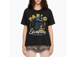 Rockinstone Cocaine Bear Pablo Escobear Black Adult T-shirt Size:l