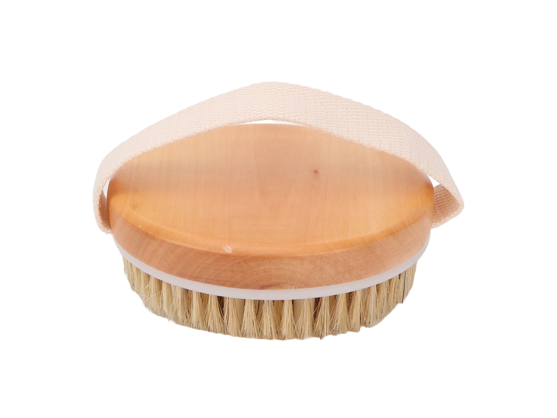 Escova Corporal Exfoliante Com Cabeça De Massagem Para Banheiro - Cabelos Macios E Densos, Limpeza Profunda E Remoção De Pele Morta