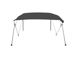 Toldo Exterior | Toldo Para Sol | Toldo Em 4 Arcos Bimini 243x196x137 Cm Antracite Wsd749316 LOVELY HOME