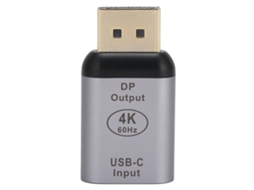 Adaptador USB-C para DisplayPort 4K 60Hz, conversor de vídeo fêmea para macho CHABERLU