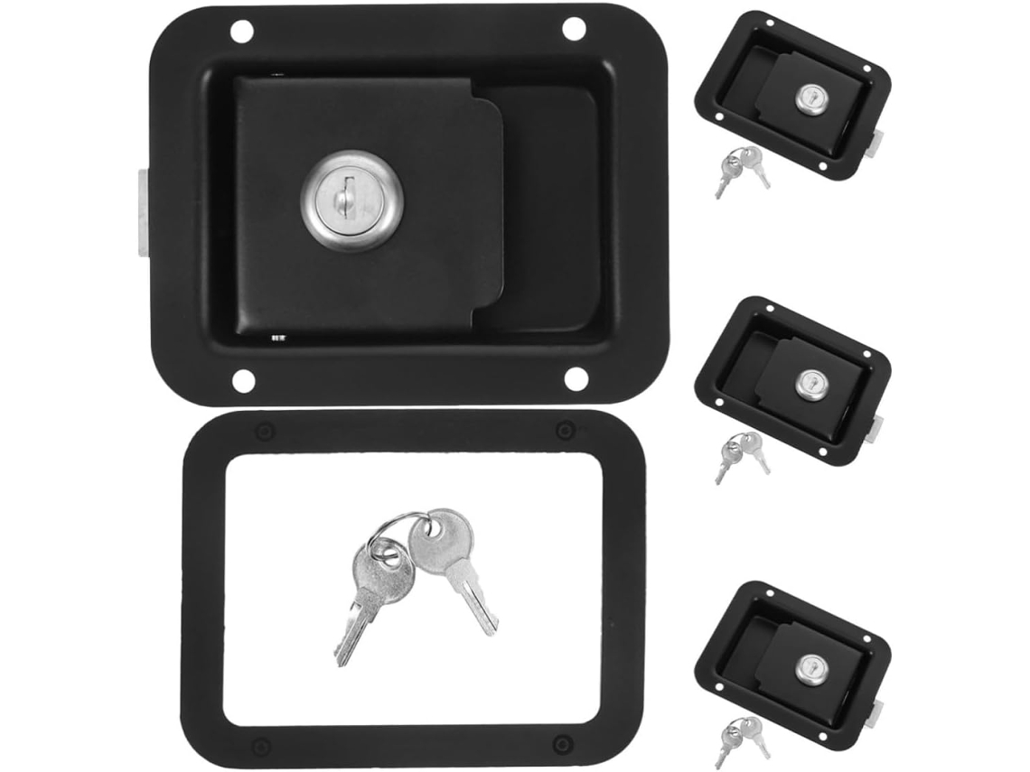 Conjunto De 4 Fechaduras Tofficu Para Portas Trailers, Fechaduras Compactas Para Painéis, Fáceis De Instalar