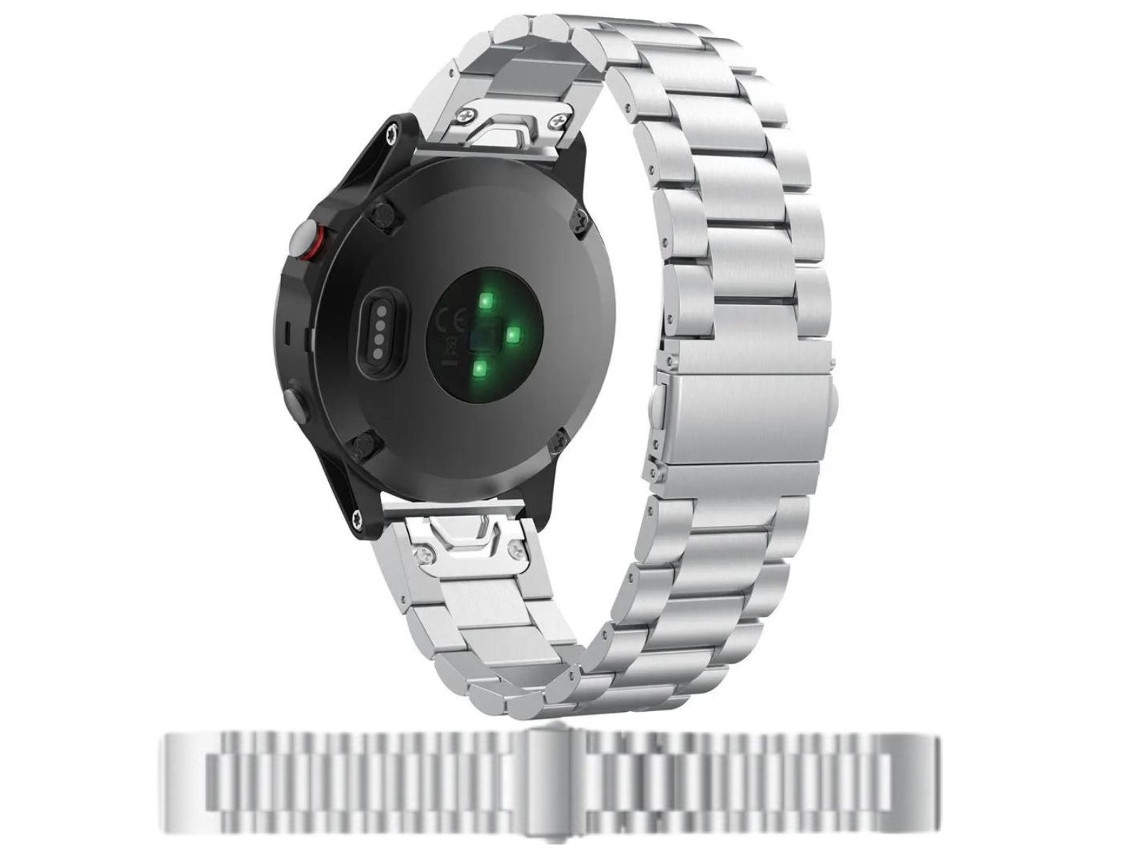 Pulseira ORYSIN em aço inoxidável para Garmin Forerunner 935