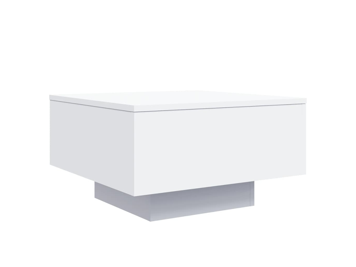 Mesa de Centro Derivados de Madeira Branco MAISON EXCLUSIVE (55x55x31 cm)