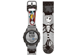 Bracelete Silicone Suave Personalizada Garmin Instinct Crossover Solar Jack e Sally