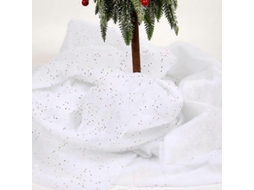 Rebe manta de Nieve Artificial de Natal com Purpurina Tela Suave Decoração para Festa Inverno Patios Escadas 92x154cm