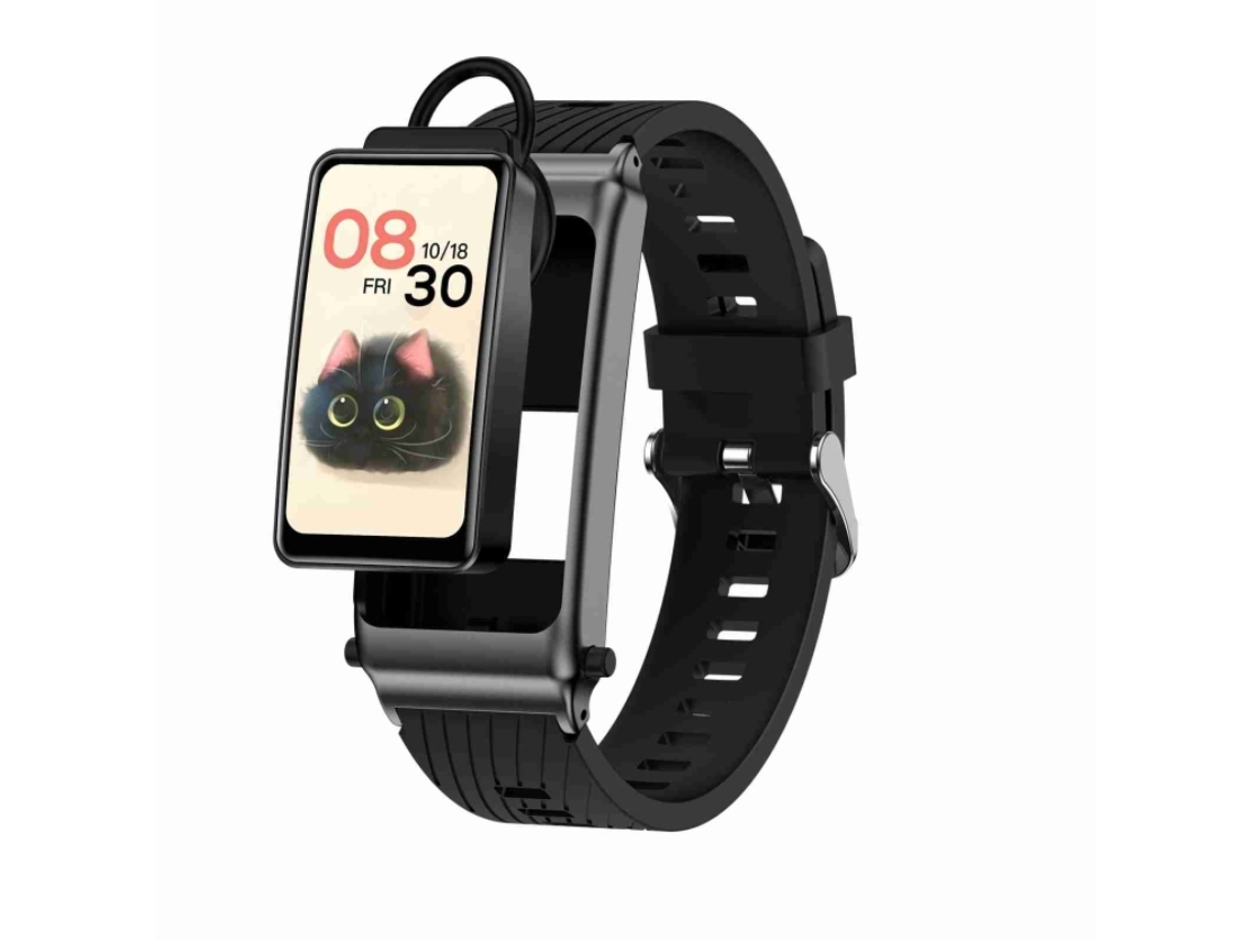 (preto) Smartwatch De 1,57 Polegadas Com Fone De Ouvido Removível E Pulseira De Silicone, Classificação Ip67