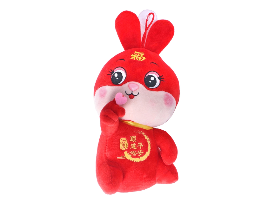 Primerox brinquedo de Pelúcia de Coelho Fofo Ano Novo Presente Decoração Casa 7.9 Polegadas