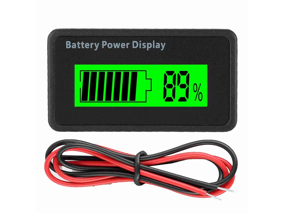 Indicador De Capacidad De Batería Gy-6h Com Luz Verde 12-48v Voltímetro Universal