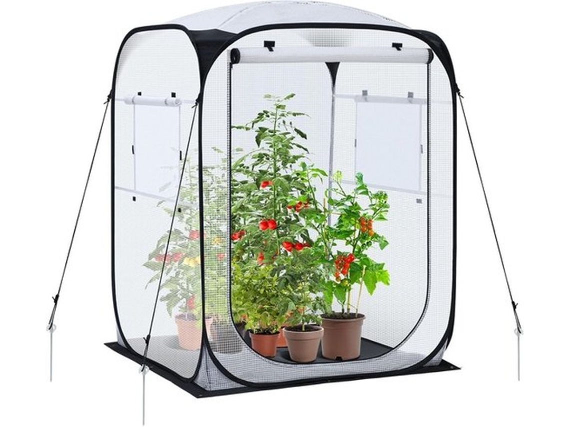 Estufa Pop-up Para Tomates Com Cobertura Pe E Controle Remoto