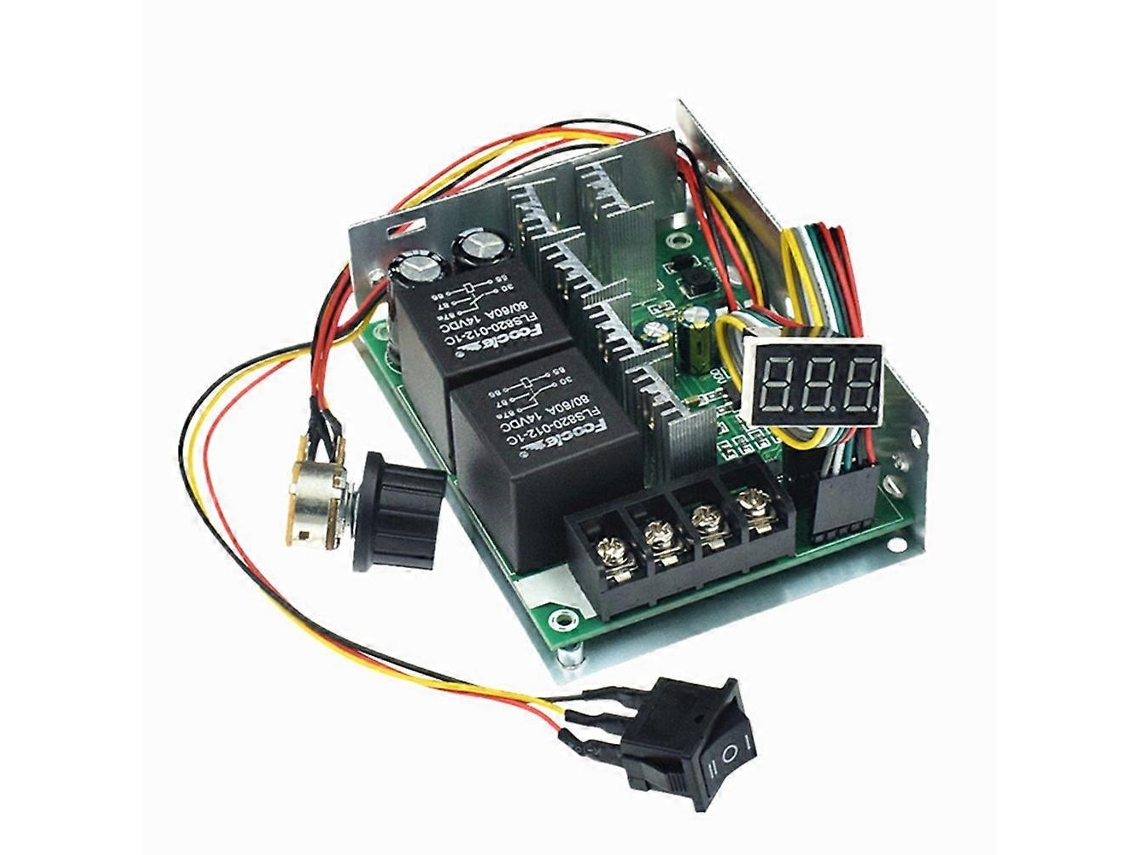 Pwm Dc Motor Speed Controller Digital Display 0-100% Adjustable Drive Module Input Max 60ablack