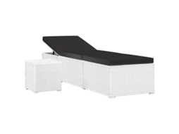 Sun Lounger, Sun Loungers Vidaxl Branco Rattan / Vime (n/a)