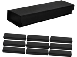 Nuobesty De 10 Canetas Tinteiro Em Caixa De Presente, Estojo Flip Preto E Elegante Para Canetas Tinteiro Compatíveis.