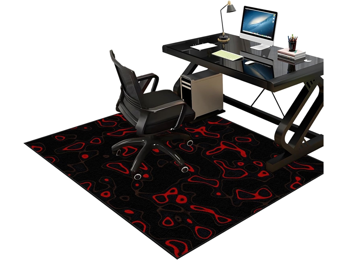 Tapete Protetor Cadeira Escritório 70 X 120 Cm Carpete Chão Cadeiras Escritório, Jogos,