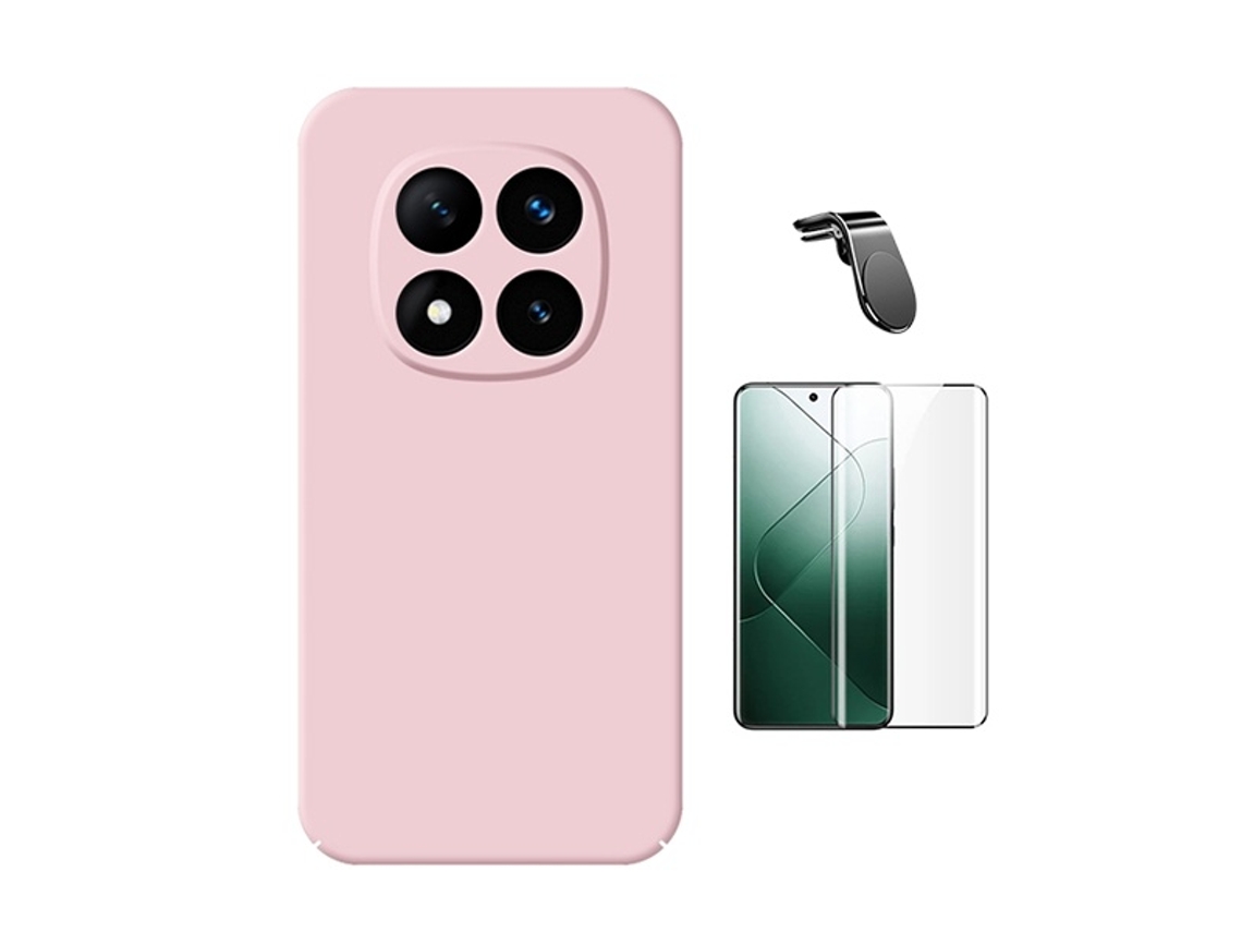 Película de Ecrã Curvado Proteção para Xiaomi Redmi Note 14 Pro Plus GIFT4ME Rosa