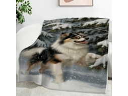 Manta de Pinho Pele Carneiro para Cães 180x200 Cm Multifuncional Macia Flanela Aconchegante Cama Cochilo no Es
