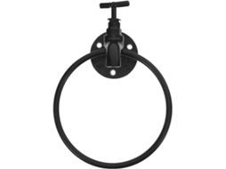 Suporte De Parede Para Toalha Mão, Preto, Resistente, Banheiro E