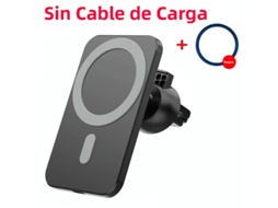 Carregador Magnético Sem Fio Para Carro De 30 W (preto, Sem Usb-c) Com Suporte Para Ventilador.