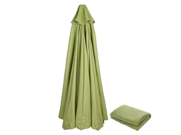 Tela de Reemplazo para Paraguas Exterior Impermeable Protectora Uv Toldo 9.8ft 8/6 Varillas 300cm*8k Verde Ágata