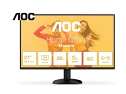 Q27b35s3 Monitor Quad HD de 27 polegadas, 120 Hz, sincronização adaptável, Hdr10 Schwarz E Aoc (2560x1440, HDMI 2.0, Displayport 1.4)