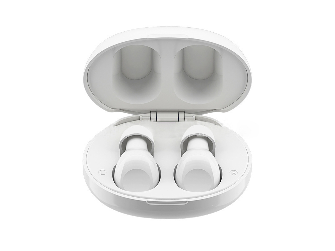 Amplificador De Som, Adequado Para Perda Auditiva Leve A Moderadamente Severa(branco, Para Ambos Os Ouvidos)