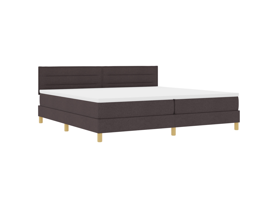 Conjunto 1 Cama Box Vidaxl Castanho Tecido (200 X 200 Cm)