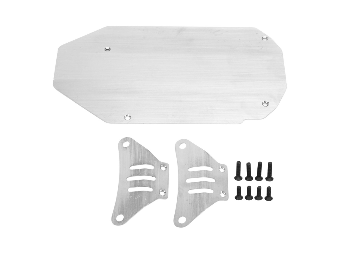 Mali armadura de Chassi de Carro Rc em Aço Inoxidável para Tamiya Tt02 1/10 Carro Rc Prata