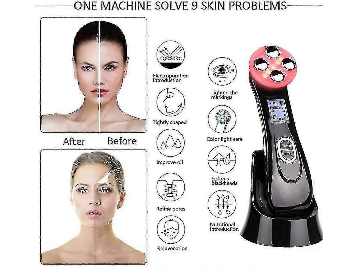 Massageador Facial, Antienvelhecimento, Firmador e Lifting GOKOCO (preto)