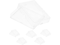 Estojo para Cartas de Baralho, Conjunto 6 Peças, Plástico Transparente com Janela Visualização, CHABERLU