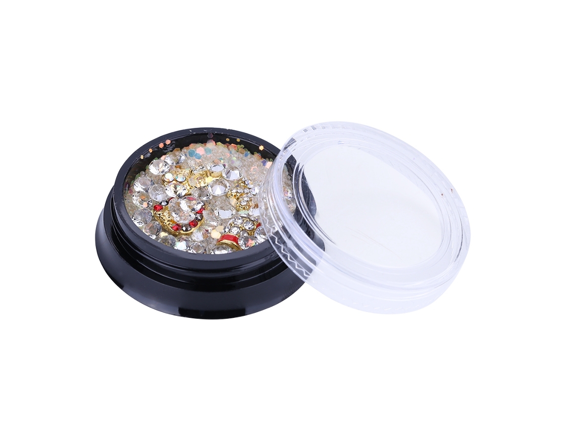 Decalques De Unhas Com Decoração Natalina Strass E Lantejoulas