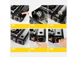Estufa a Gás Portátil 2900w para Camping