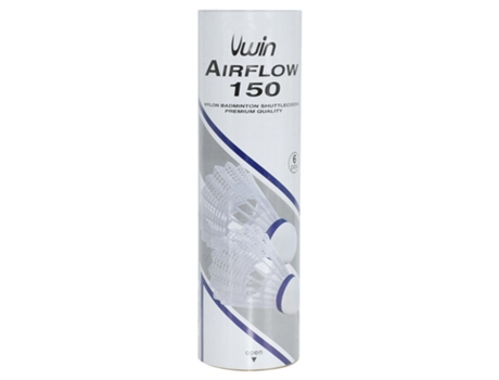 Tubo de 6 Petecas de Badminton UWIN Airflow 150