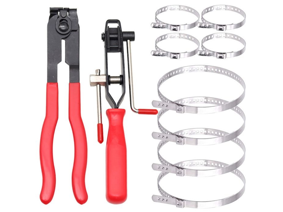 Alicate De Crimpagem Universal, 2 Partes, Aço Estampado, Cabo Antiderrapante, 14, 6 Cm
