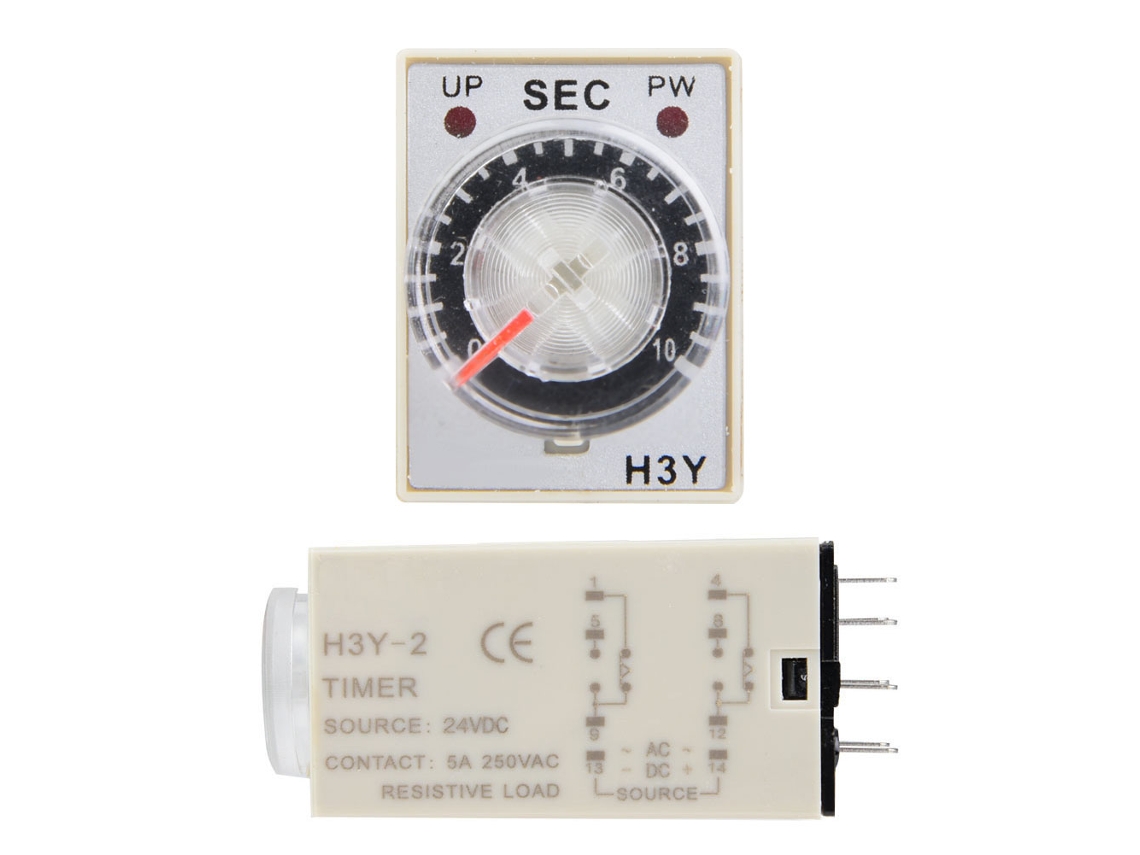 Laxiscreed Relé De Tempo Dc 24v Para Controle De Retardo E Temporização
