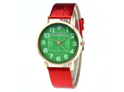 Relógio masculino em couro PU, estilo casual, 4 cores, quartzo, aço, vermelho