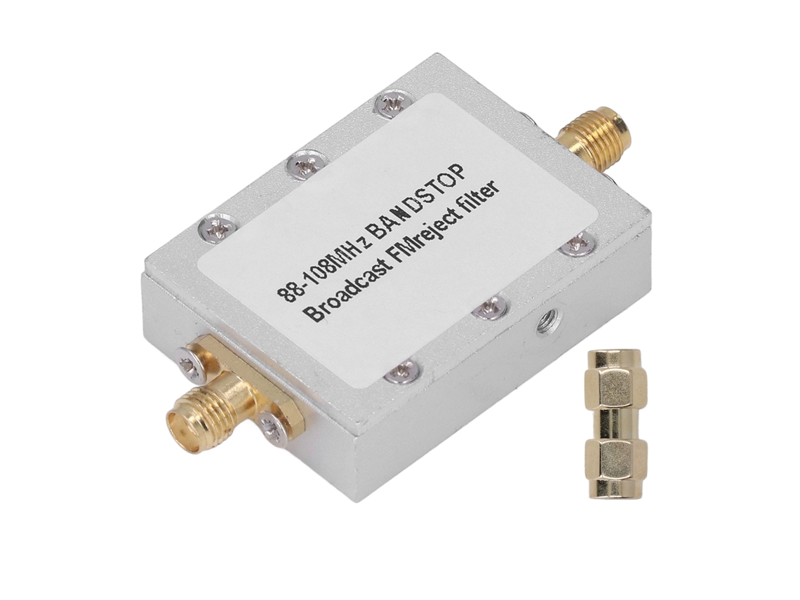 Filtro de Emisoras FM 88 108MHz com Interface SMA para Rádios e Escaneadores DIY S/MARCA