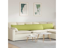 Vidaxl Travesseiros De Sofá 2 Unid. Tecido Verde Claro 200 X 40 Cm