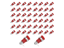 50pcs Soquete Banana 4mm, Cobre Puro, Alta Corrente, para Teste Elétrico S/MARCA