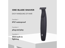 Barbeador Elétrico Para Áreas Íntimas, Barba, Peito E Pelos Das Pernas, Lavável E De Barbear Embalagem Em Inglês Lalamoli (preto)