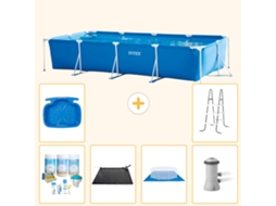 Intex Piscina Com Estrutura Retangular - 450x220x84 Cm - 7-peças S20850