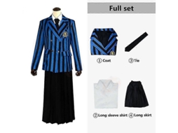 Traje de Cosplay Wednesday Addams, Uniforme Escolar, Estilo 2