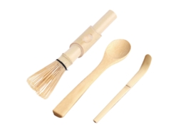 Ronjoe-kit De Preparo De Matcha Em Bambu Com Batedor, Colher Chashaku E Colher De Chá