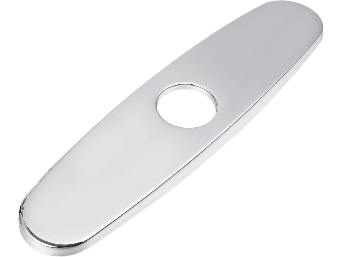 Placa De Acabamento Para Torneira Cozinha, 2 Peças, Placa De Acabamento Aço Inoxidável 8 Polegadas Para Tampa Furo