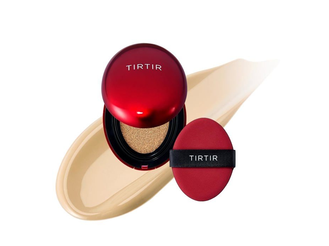 Mini Máscara Fit Rouge Mini Coussin 24w Bege Soft Base De Maquilhagem Cushion Tom 24 Bege Claro Quente Versão Mini Tirtir