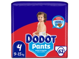 Fraldas Cueca Pants 9-15kg T4 DODOT emb. 62 un
