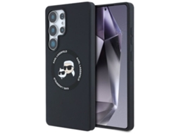 Capa Magsafe Em Silicone Karl Lagerfeld Para Samsung Galaxy S25 Ultra (preto)