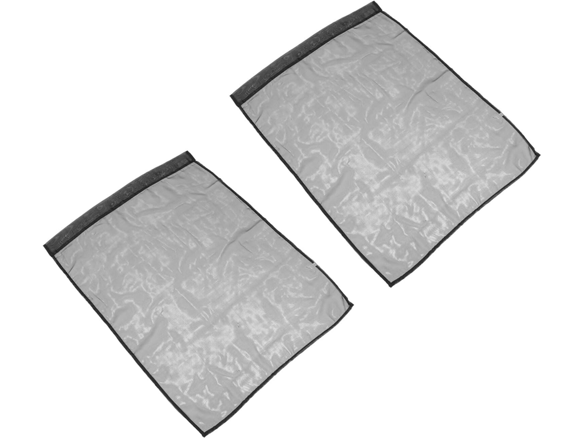 Cortinas Curtas Transparentes Pretas De Poliéster, Conjunto De 2 Peças, Elegantes E Com Filtragem De Gokoco