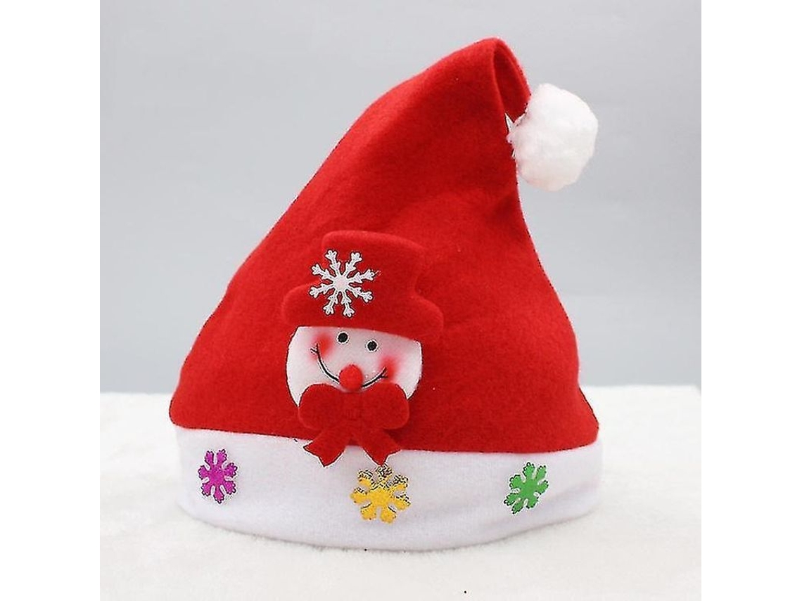 Sombrero De Navidad Para Niños De Tela Cepillada Creativo Regalo Festivo Estilo Luminoso Y No Luminoso Talla Niño Y Adulto