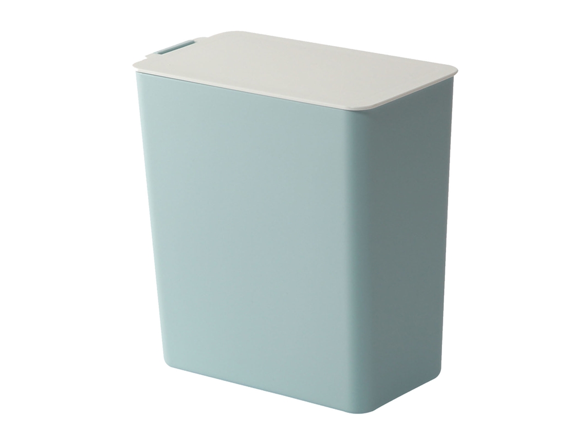 Lixeira de Mesa com Tampa Azul S/MARCA