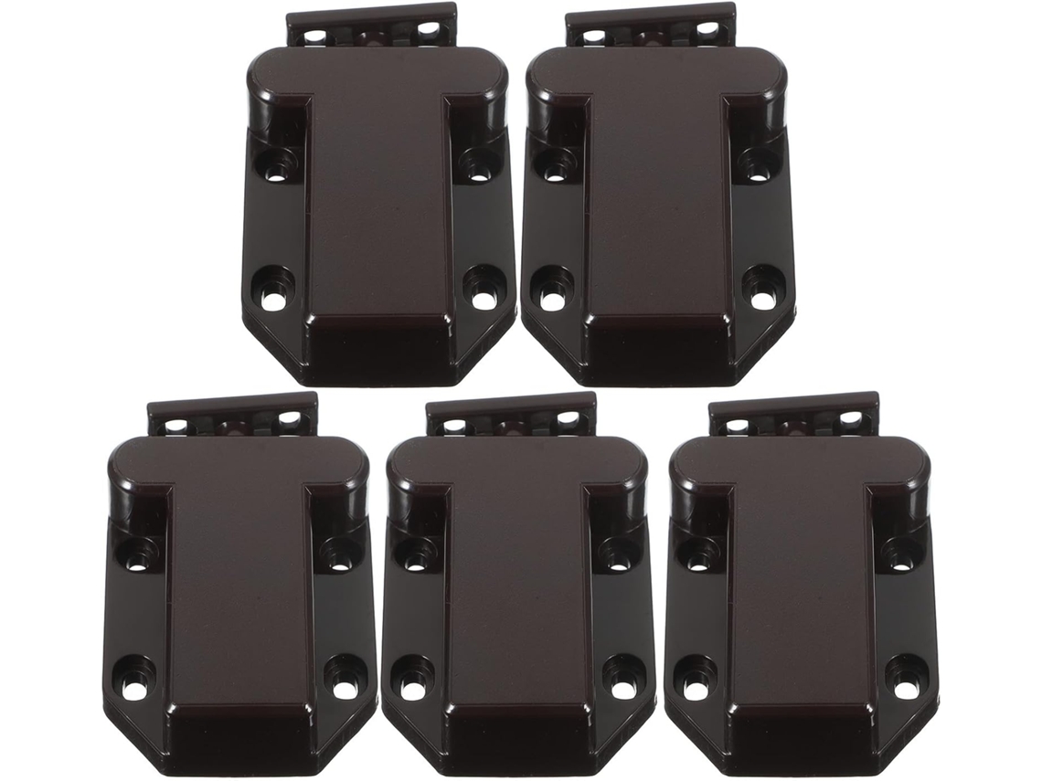 Conjunto De 5 Fechaduras De Segurança Para Armários Em Abs Com Sistema De Abertura Por Pressão E Bordas Arredondadas.